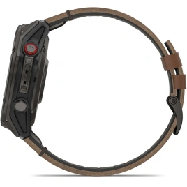 Смарт-часы Garmin Fenix 8 Pro 51mm Amoled Sapphire Lens Carbon Grey DLC Tinanium With Chestnut Leather Band (010-03199-40)