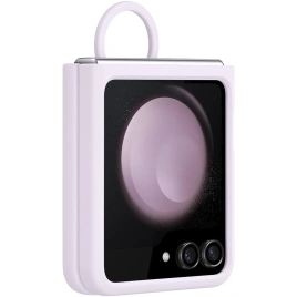 Чехол Samsung Series для Galaxy Z Flip 5 Silicone Case with Ring Lavender