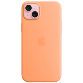 Силиконовый чехол Apple MagSafe для iPhone 15 Orange Sorbet
