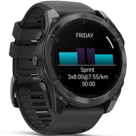Смарт-часы Garmin Fenix 8 51mm Amoled (010-02905-00) Slate Gray with Black Silicone Band