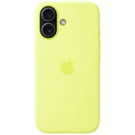 Чехол Apple Silicone Case with MagSafe для iPhone 17 Neon Yellow
