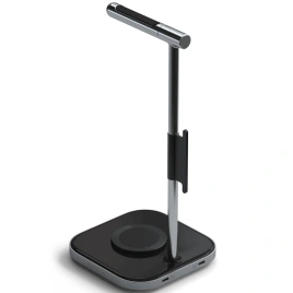 Беспроводное зарядное устройство Satechi 2-in-1 Headphone Stand with Wireless Charger Space Grey