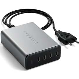 Сетевое зарядное устройство Satechi 165W USB-C 4-Port PD GaN Charger Space Gray