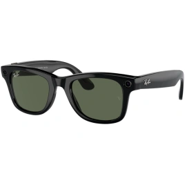 Умные очки Ray-Ban Wayfarer Shiny Black/G-15 (RW4006) M Green