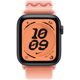 Смарт-часы Apple Watch SE (2025) 40mm Midnight Aluminum Case with Alpenglow Pink Nike Sport Loop