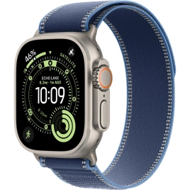Смарт-часы Apple Watch Ultra 3 (2025) 49mm Natural Titanium Case with Blue/Bright Blue Trail Loop S/M