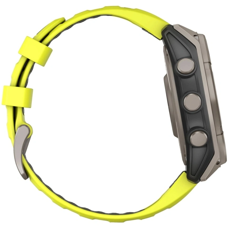 Смарт-часы Garmin Fenix 8 51mm Solar Sapphire (010-02907-21) Carbon Gray DLC Titanium with Yellow/Graphite Silicone Band фото 4