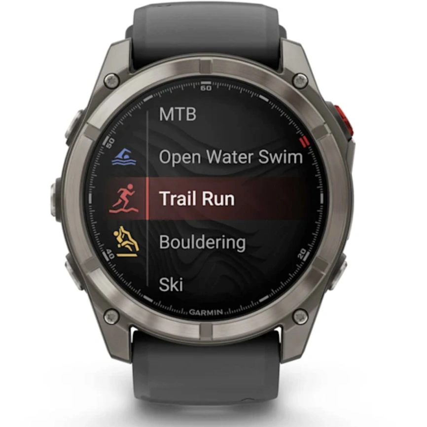 Смарт-часы Garmin Fenix 8 Pro 51mm Amoled Sapphire Lens Tinanium With Graphite/Black Silicone Band (010-03199-11) фото 2