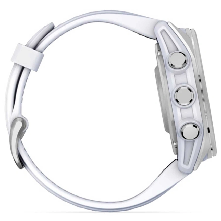 Смарт-часы Garmin Fenix 8 43mm Amoled (010-02903-00) Silver with Whitestone Silicone Band фото 4