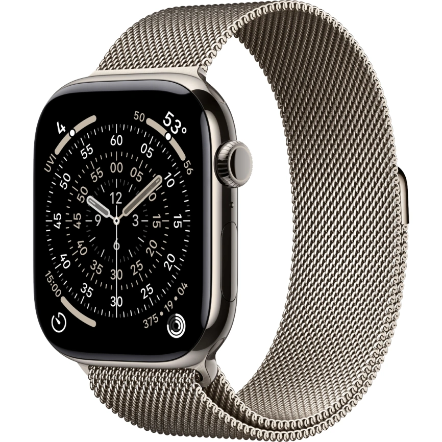 Смарт-часы Apple Watch Series 11 42mm Natural Titanium Case with Natural Milanese Loop фото 1