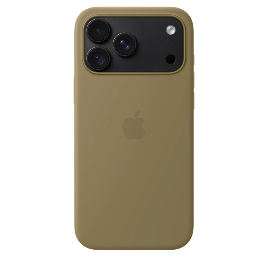 Чехол Apple Silicone Case with MagSafe для iPhone 18 Pro Olive (MK8V4) фото 2