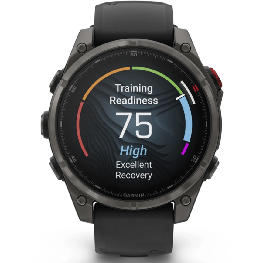 Смарт-часы Garmin Fenix 8 Pro 47mm Amoled Sapphire Lens Carbon Grey DLC Tinanium With Black/Pebble Gray (010-03198-01) фото 6