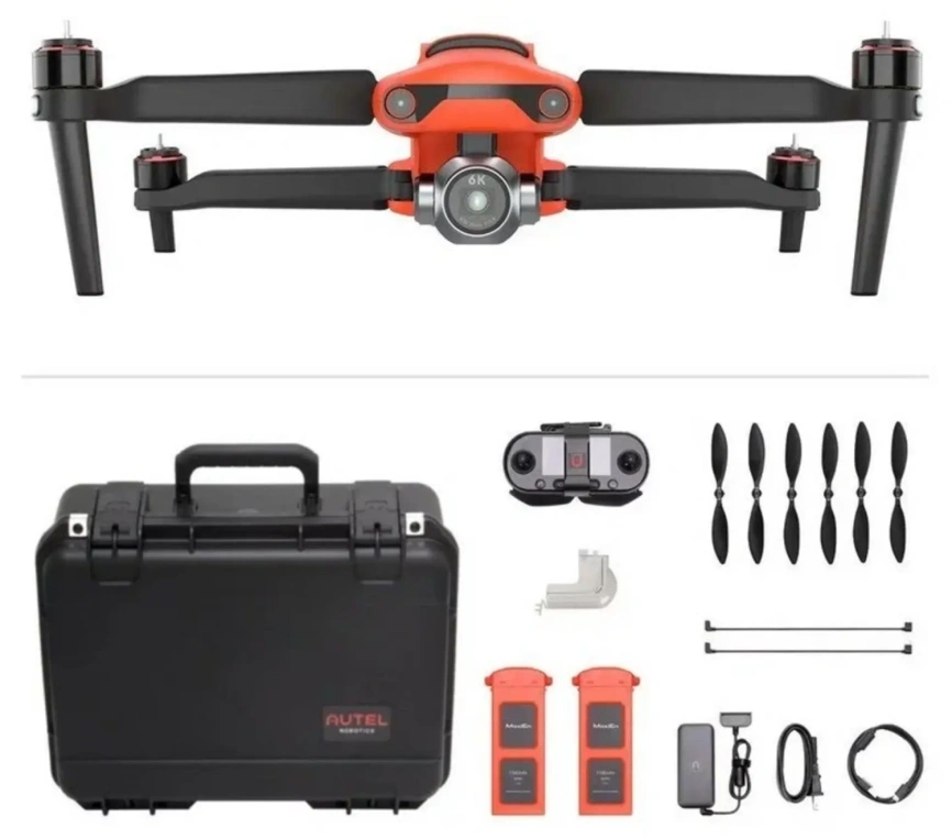 Квадрокоптер Autel Robotics EVO II 8K Rugged Bundle Orange фото 1