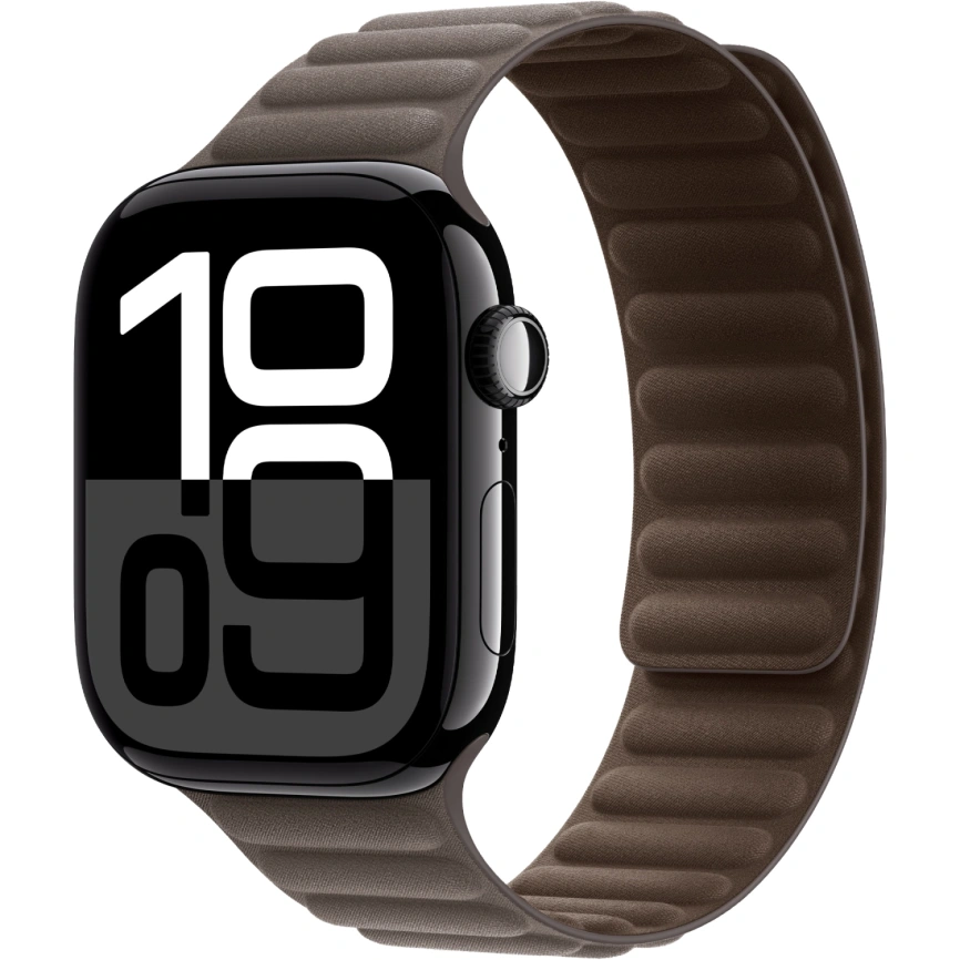 Смарт-часы Apple Watch Series 10 42mm Jet Black Aluminum Case with Dark Taupe Magnetic Link S/M фото 1