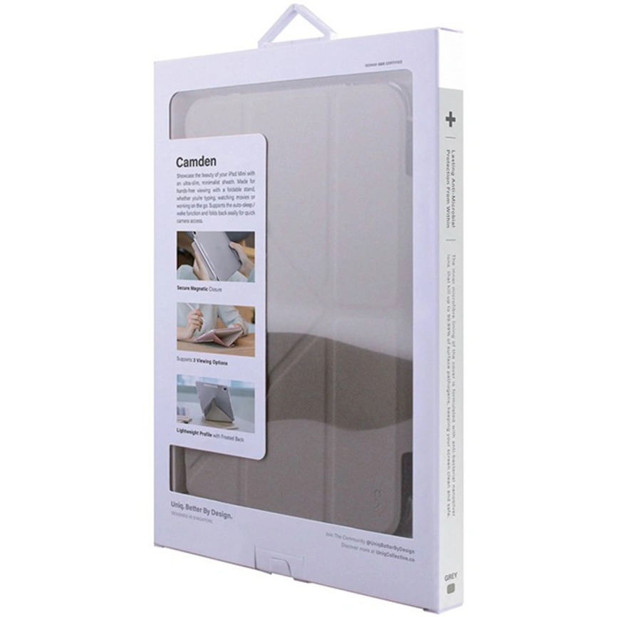 Чехол Uniq Camden для iPad Mini (2021) Grey фото 6