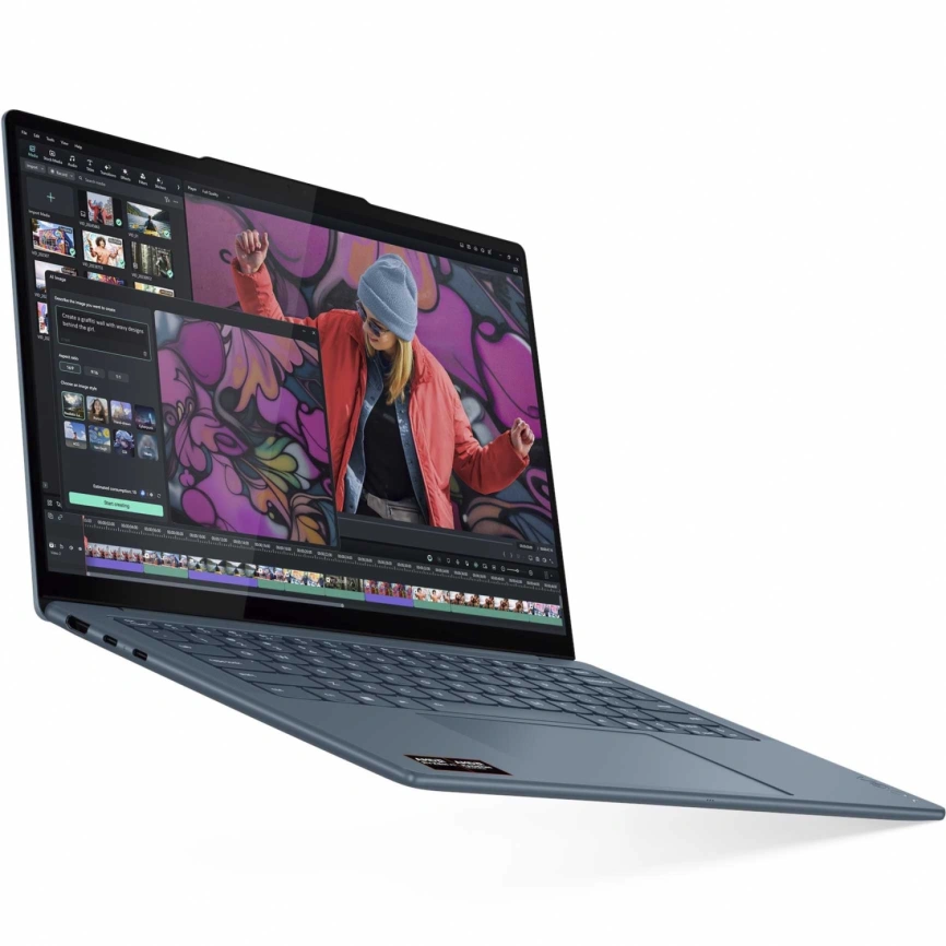 Ноутбук Lenovo Yoga Slim 7 14AKP10 14 OLED/ R7-350/32GB/1TB SSD (83JY000ARK) Tidal Teal фото 5
