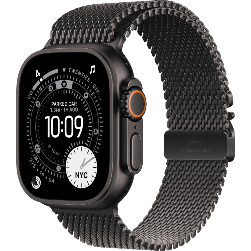 Смарт-часы Apple Watch Ultra 3 (2025) 49mm Black Titanium Case with Black Titanium Milanese Loop M фото 1
