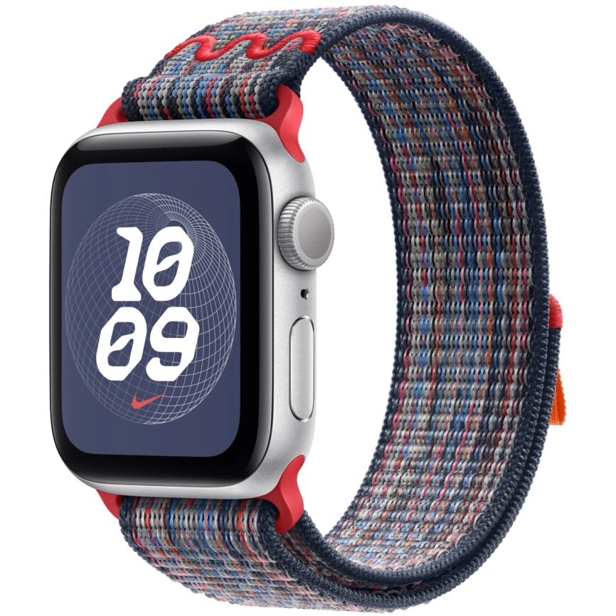 Ремешок Apple Watch 42mm Blue/Red Nike Sport Loop фото 2