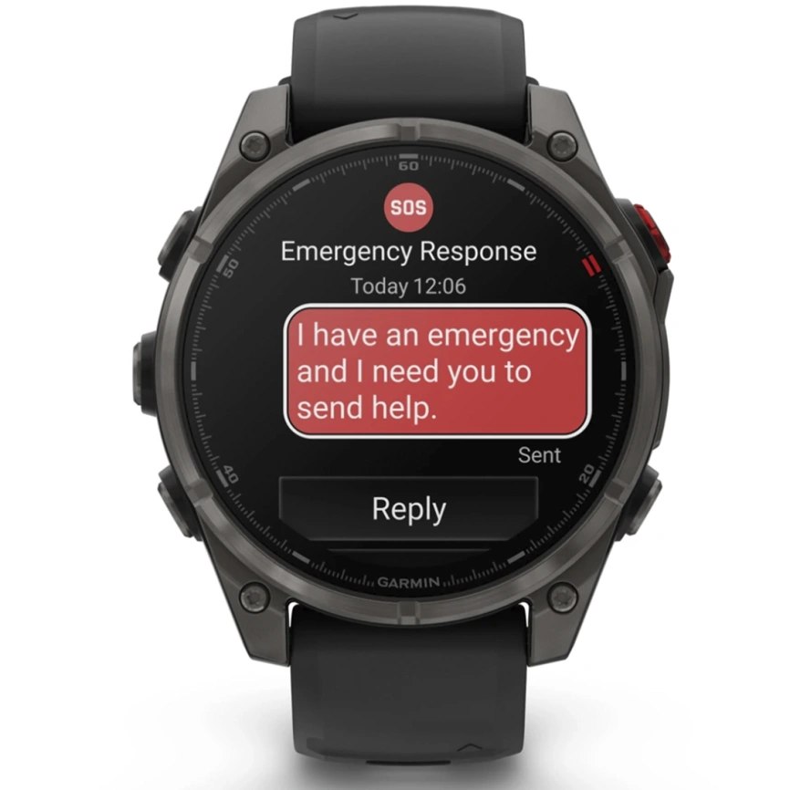 Смарт-часы Garmin Fenix 8 Pro 47mm Amoled Sapphire Lens Carbon Grey DLC Tinanium With Black/Pebble Gray (010-03198-01) фото 9