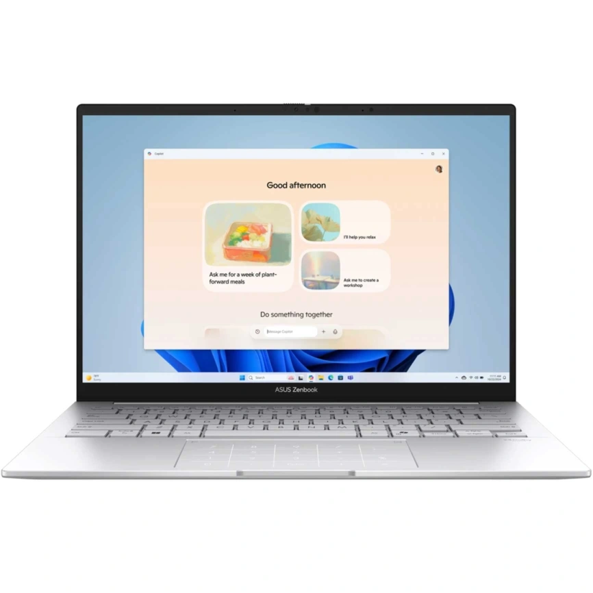 Ноутбук ASUS Zenbook 14 UX3405CA-QL573 14 OLED/ i5-225H Ultra/16GB/1TB SSD (90NB14W4-M00UF0) Foggy Silver фото 2