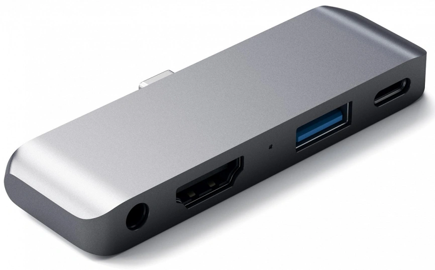 Хаб Satechi USB-C 4 в 1 (ST-TCMPHM) Space Gray фото 3