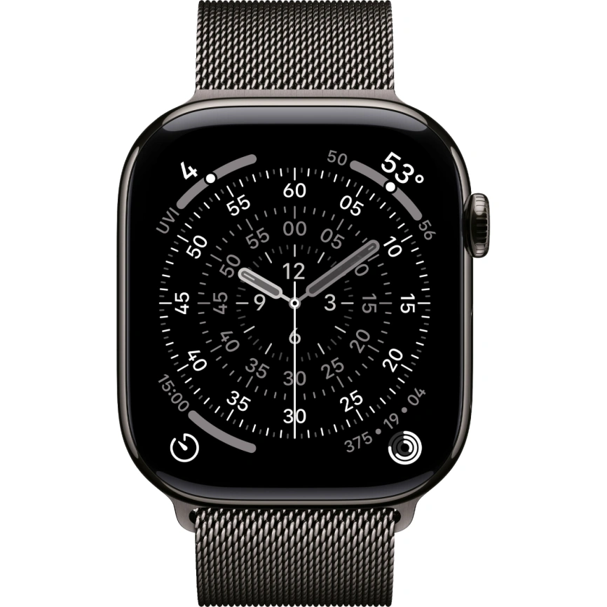 Смарт-часы Apple Watch Series 11 46mm Slate Titanium Case with Slate Milanese Loop S/M фото 3
