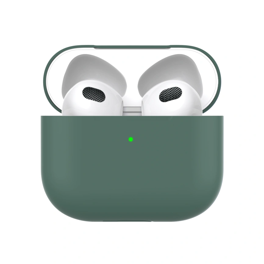 Силиконовый чехол Deppa для AirPods 3 (47321) Green фото 1