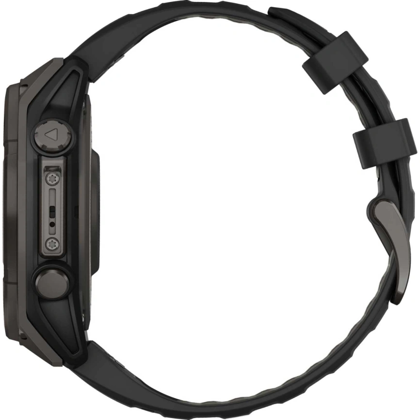 Смарт-часы Garmin Fenix 8 47mm Solar Sapphire (010-02906-11) Carbon Gray DLC Titanium with Black/Pebble Gray Silicone Band фото 2