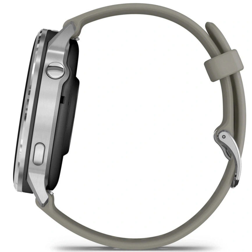 Смарт-часы Garmin Venu 4 45mm Silver Bezel With Silver Gray Silicone Band (010-03014-01) фото 3