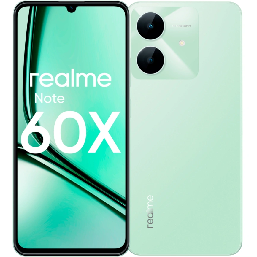 Смартфон Realme Note 60x 3/64Gb Wilderness Green фото 5