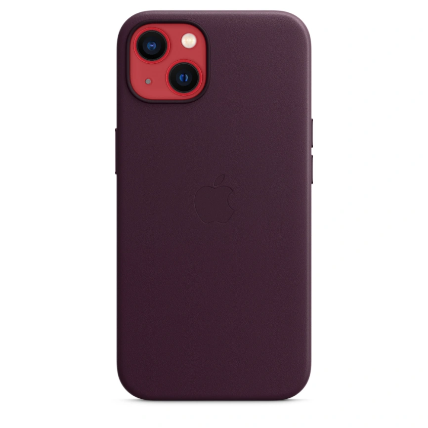 Кожаный чехол Apple MagSafe для iPhone 13 Dark Cherry фото 4