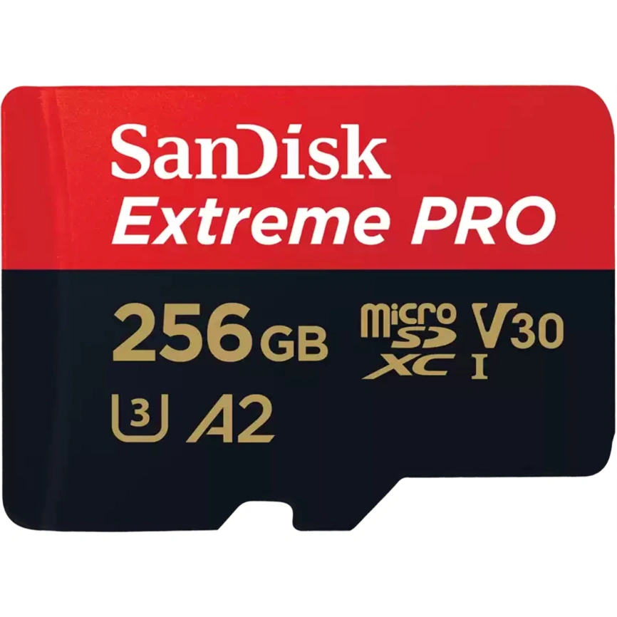 Карта памяти Sandisk Extreme Pro 256GB MicroSDHC Class 10 UHS-1 U3 V30 (SDSQXCD-256G-GN6MA) фото 1