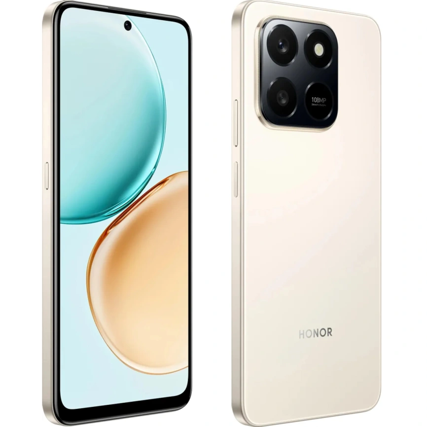 Смартфон Honor X7d 6/128Gb Desert Gold фото 4