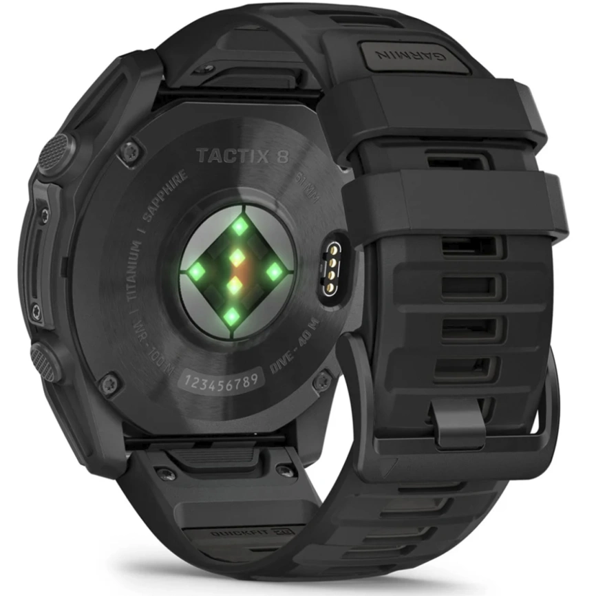 Смарт-часы Garmin Tactix 8 51mm Amoled Sapphire Applied Ballistic Solver Band (010-03406-01) Black фото 3