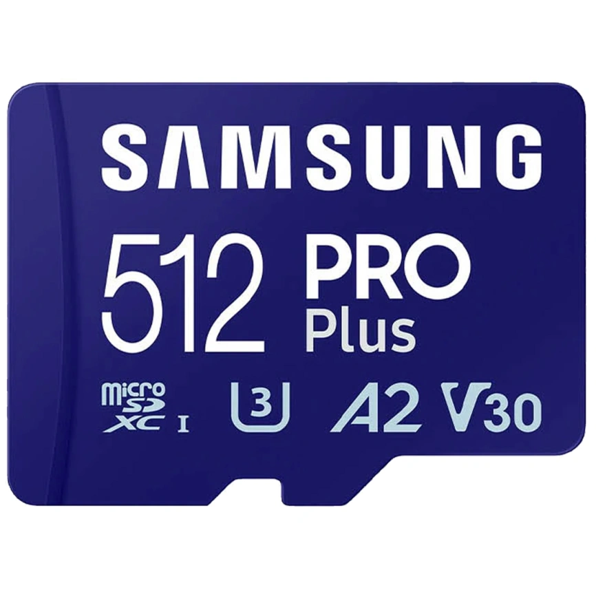 Карта памяти Samsung PRO Plus 512GB MicroSDXC Class 10/UHS-I U3 (MB-MD512SA) фото 2