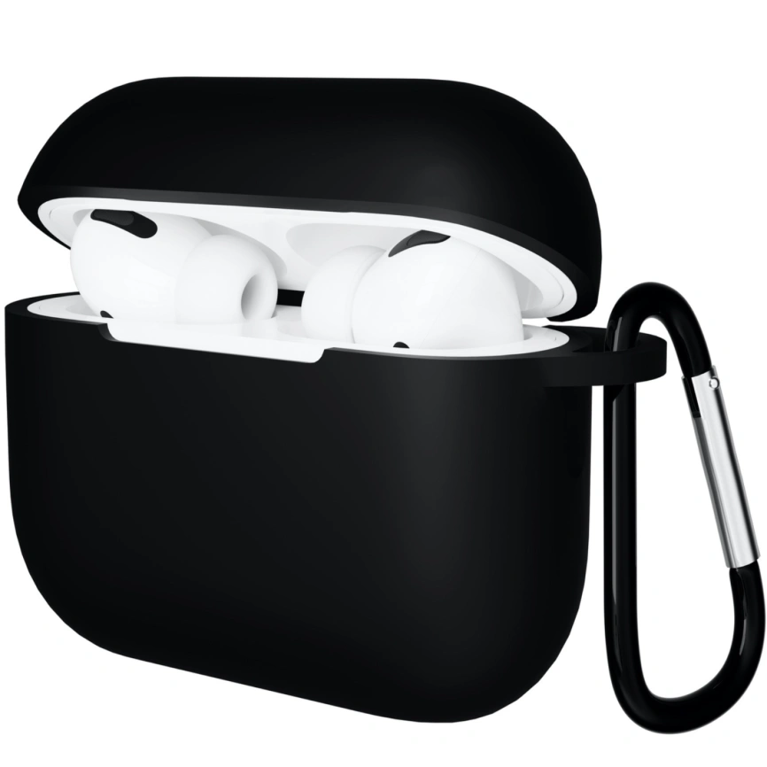 Силиконовый чехол Gurdini для AirPods Pro 3 Black фото 1