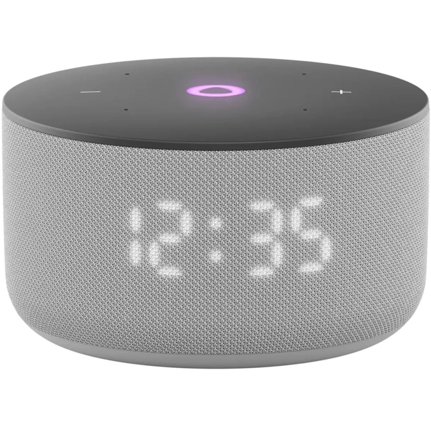 Умная колонка Яндекс Станция Мини 3 с часами, Серый фото 1