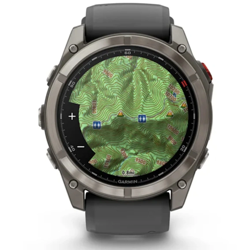 Смарт-часы Garmin Fenix 8 Pro 51mm Amoled Sapphire Lens Tinanium With Graphite/Black Silicone Band (010-03199-11) фото 6