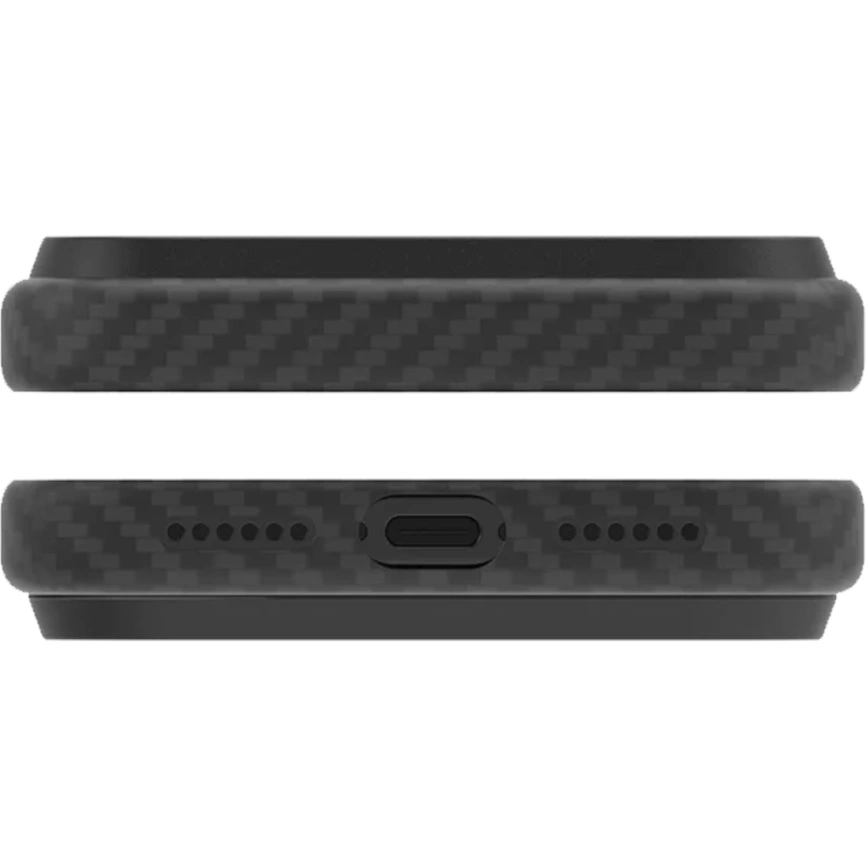 Чехол Aulumu A17 Aramid Fiber Case with MagSafe для iPhone 17 Pro Black фото 8