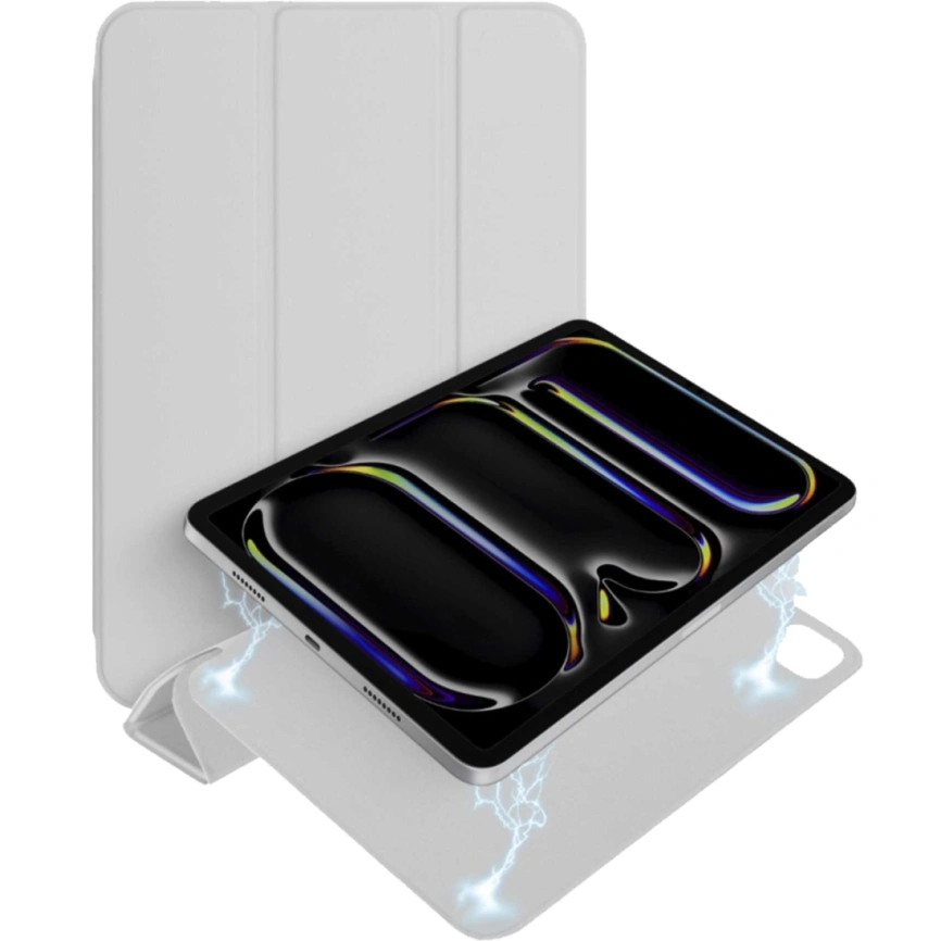Чехол Gurdini Smart Magnet Series для iPad Pro 13 (2024) Gray фото 1