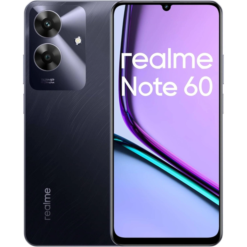 Смартфон Realme Note 60 4/128Gb Marble Black фото 8