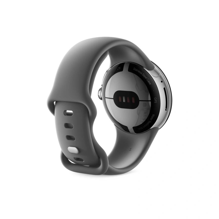 Смарт-часы Google Pixel Watch Polished Silver case/Charcoal Active band фото 3