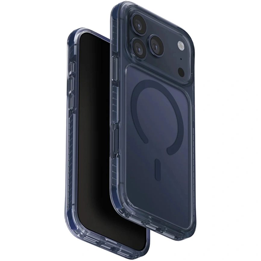 Чехол Uniq Combat Triple-Layered Protective Case with MagClick для iPhone 17 Pro Max Navy Blue фото 1