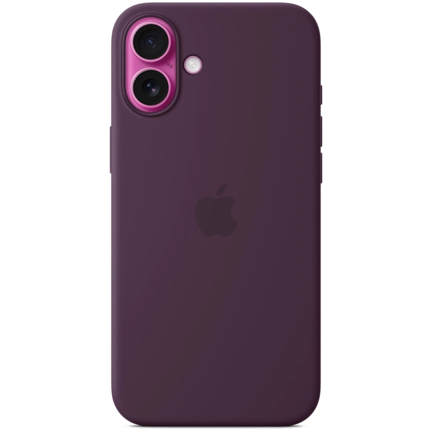 Чехол Apple Silicone Case with MagSafe для iPhone 16 Plum фото 1