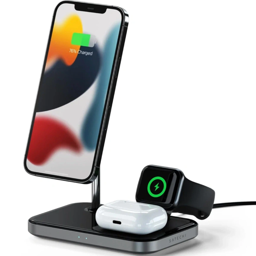 Беспроводное зарядное устройство Satechi 20W ST-WMCS3M Space Grey фото 4