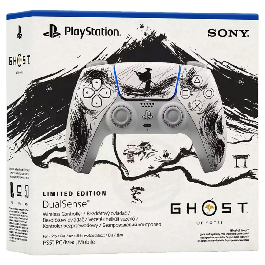 Джойстик беспроводной Sony DualSense для PS5 Ghost of Yotei Black Limited Edition фото 3