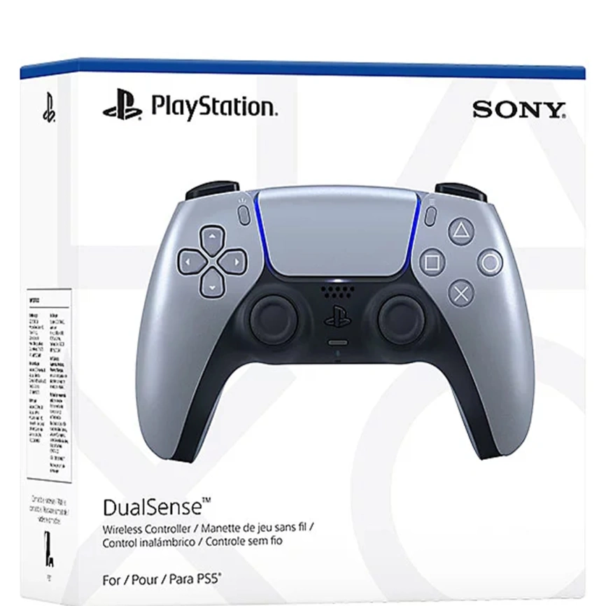 Джойстик беспроводной Sony DualSense для PS5 Sterling Silver фото 5