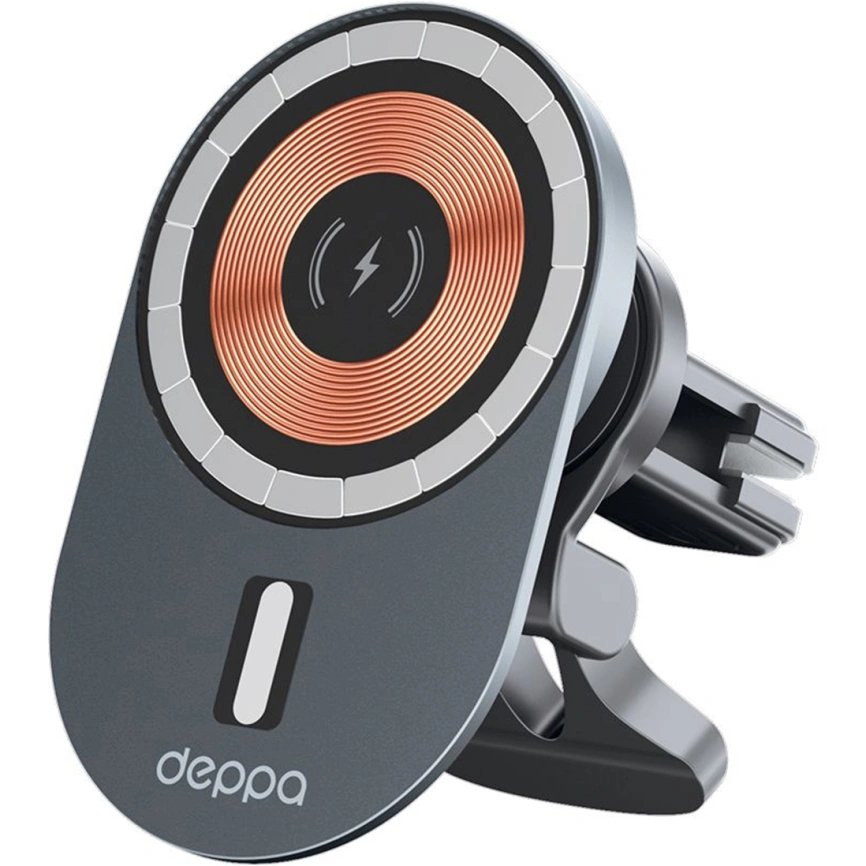 Автомобильный держатель Deppa Crystal Slim QI (55209) Black фото 1