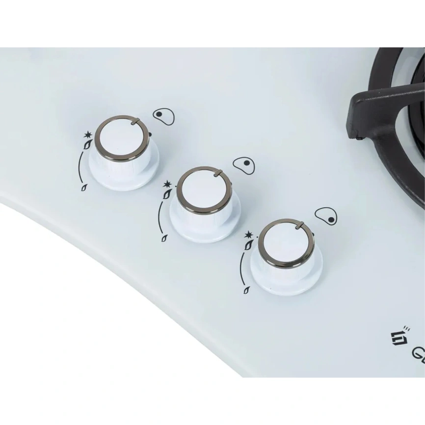 Газовая варочная панель Gefest СГ СН 2120 К6 White фото 5