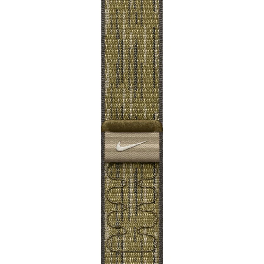 Ремешок Apple Watch 46mm Green/Grey Nike Sport Loop фото 1